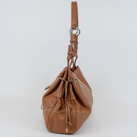 Prada Striped Leather Shoulder Bag - Picture 5 of 9